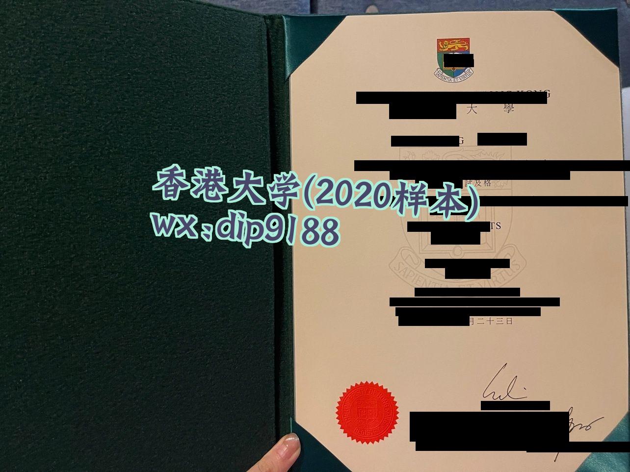 香港大学学历2020毕业证样本图