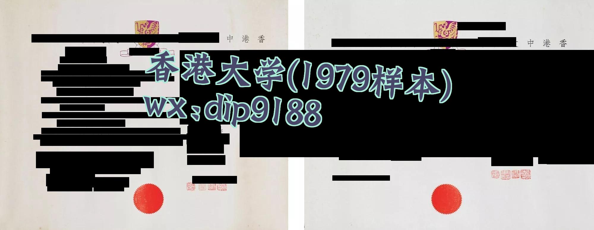 香港大学学历1979毕业证样本图