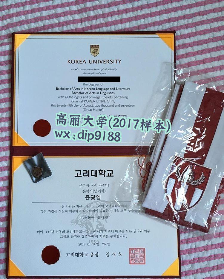 高丽大学学历2017毕业证样本图