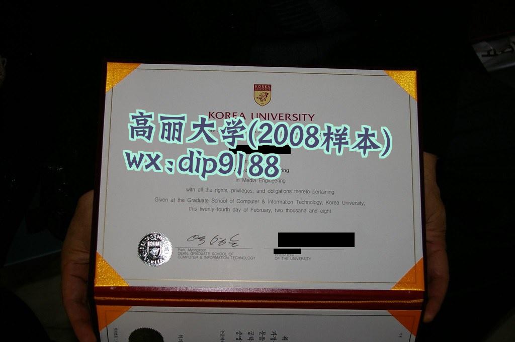 高丽大学学历2008毕业证样本图