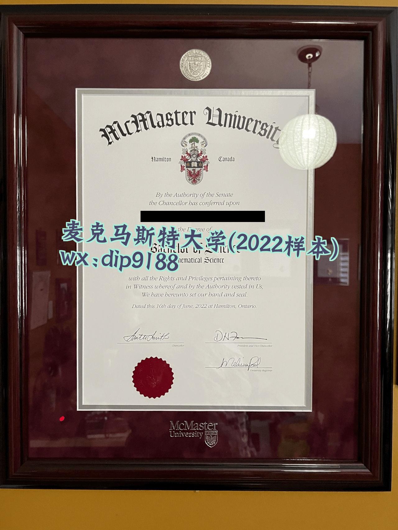 麦克马斯特大学学历2022毕业证样本图