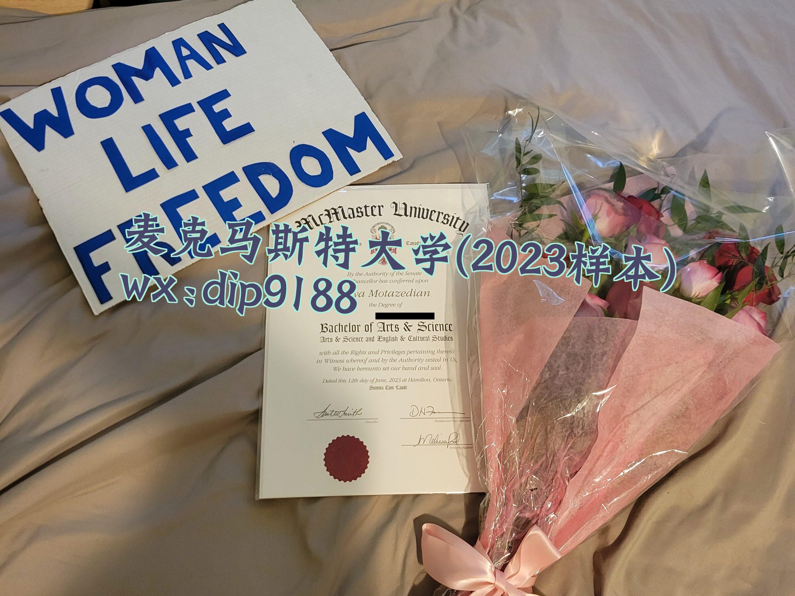 麦克马斯特大学学历2023毕业证样本图