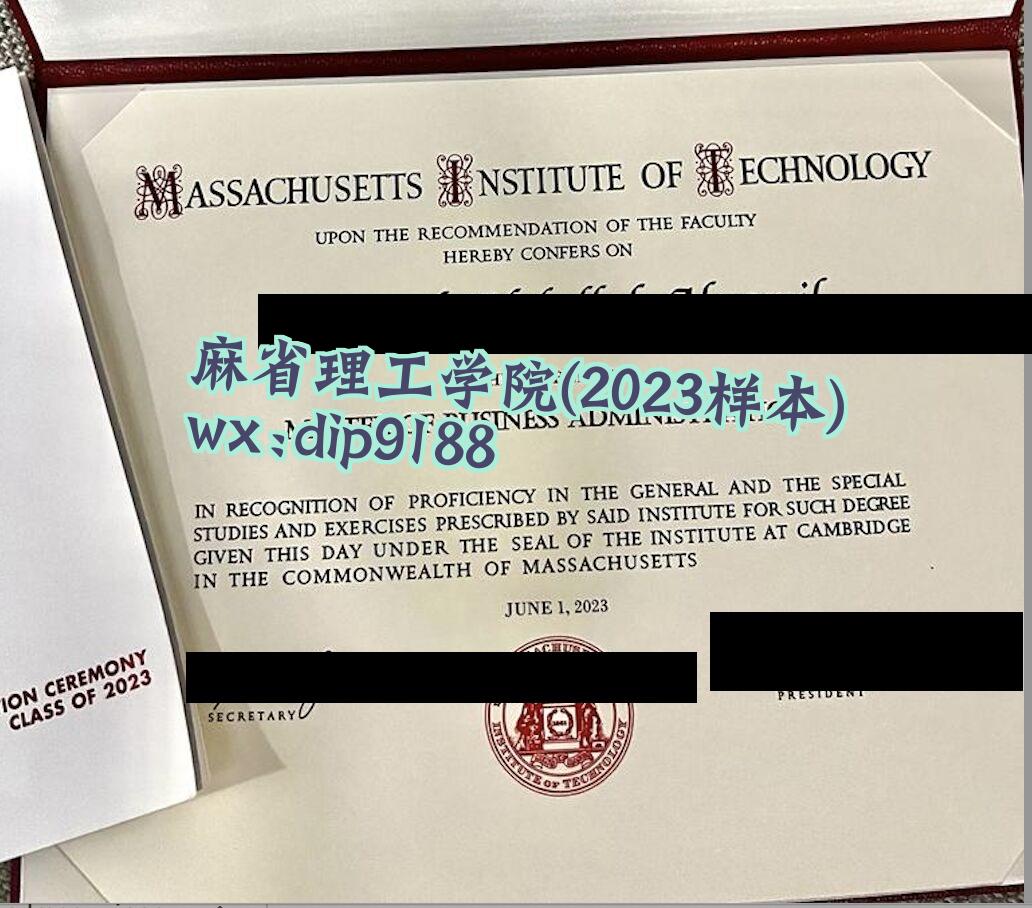 麻省理工学院学历2023毕业证样本图