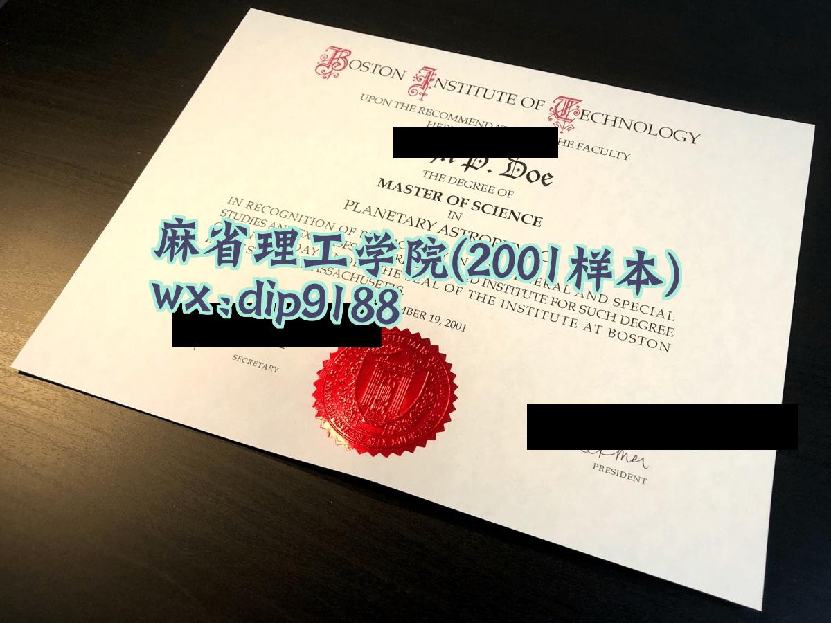 麻省理工学院学历2001毕业证样本图