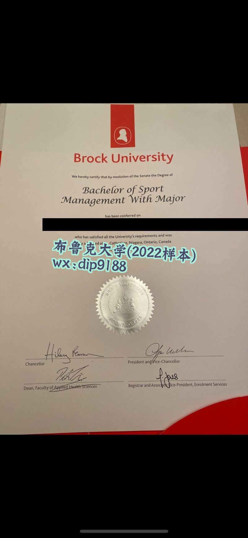 布鲁克大学学历2022毕业证样本图