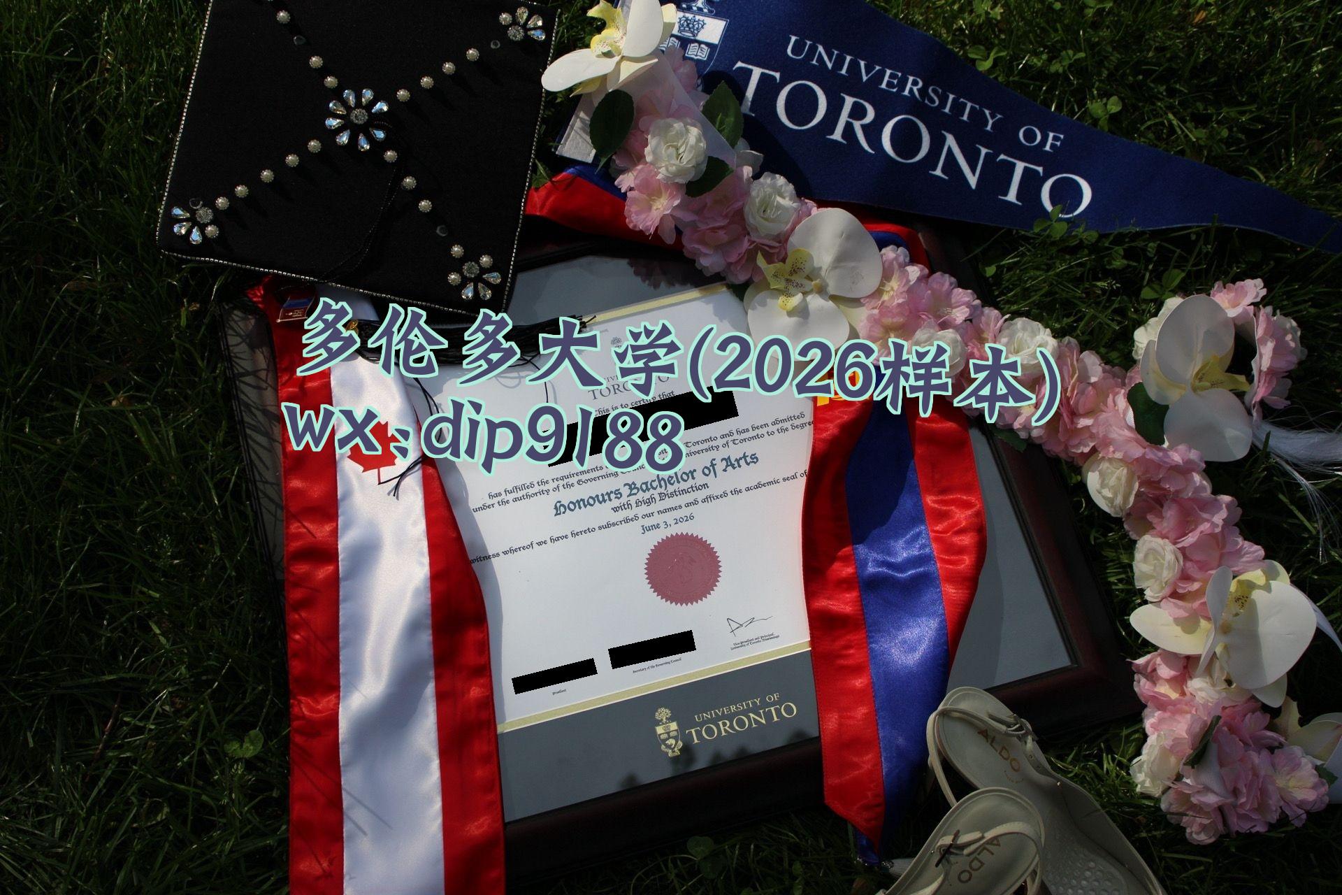 多伦多大学学历2026毕业证样本图