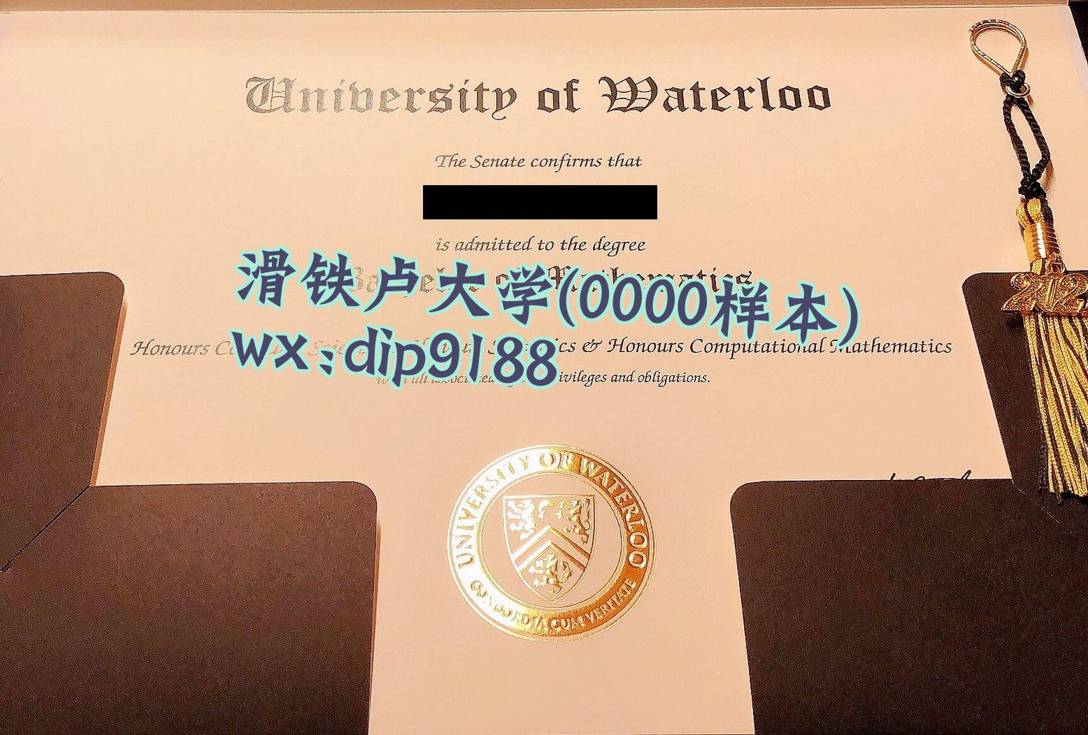 滑铁卢大学学历0000毕业证样本图