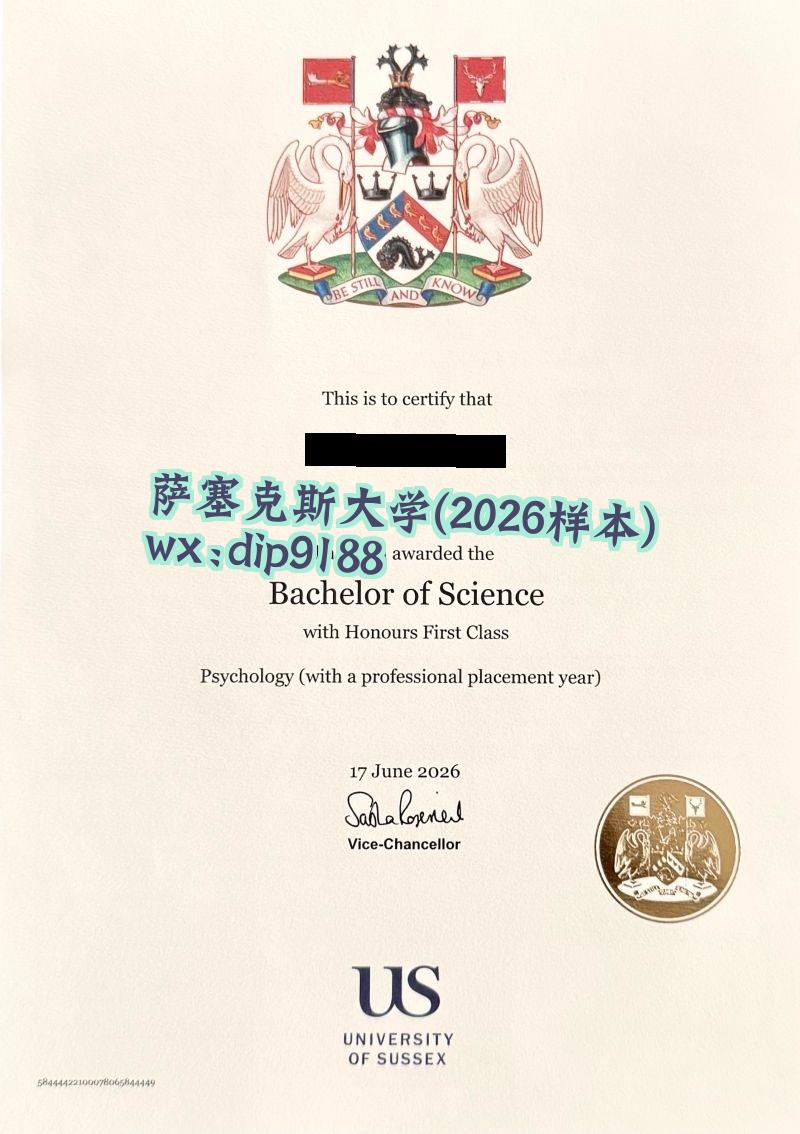 萨塞克斯大学学历2026毕业证样本图