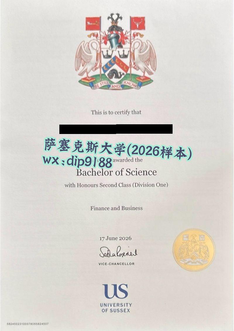 萨塞克斯大学学历2026毕业证样本图