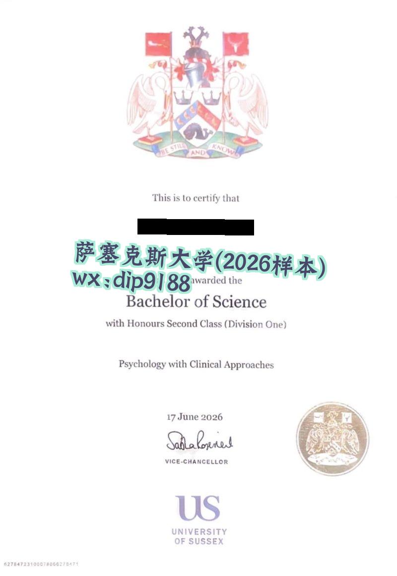 萨塞克斯大学学历2026毕业证样本图
