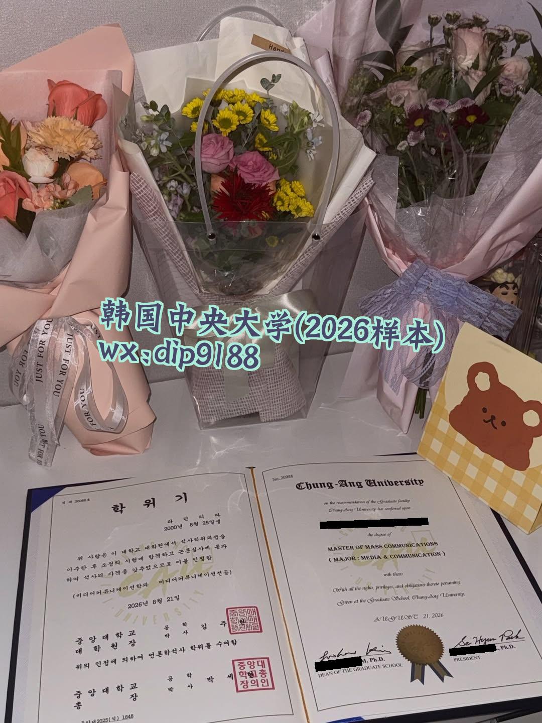 韩国中央大学学历2026毕业证样本图 韩国中央大学学历2026毕业证样本图片