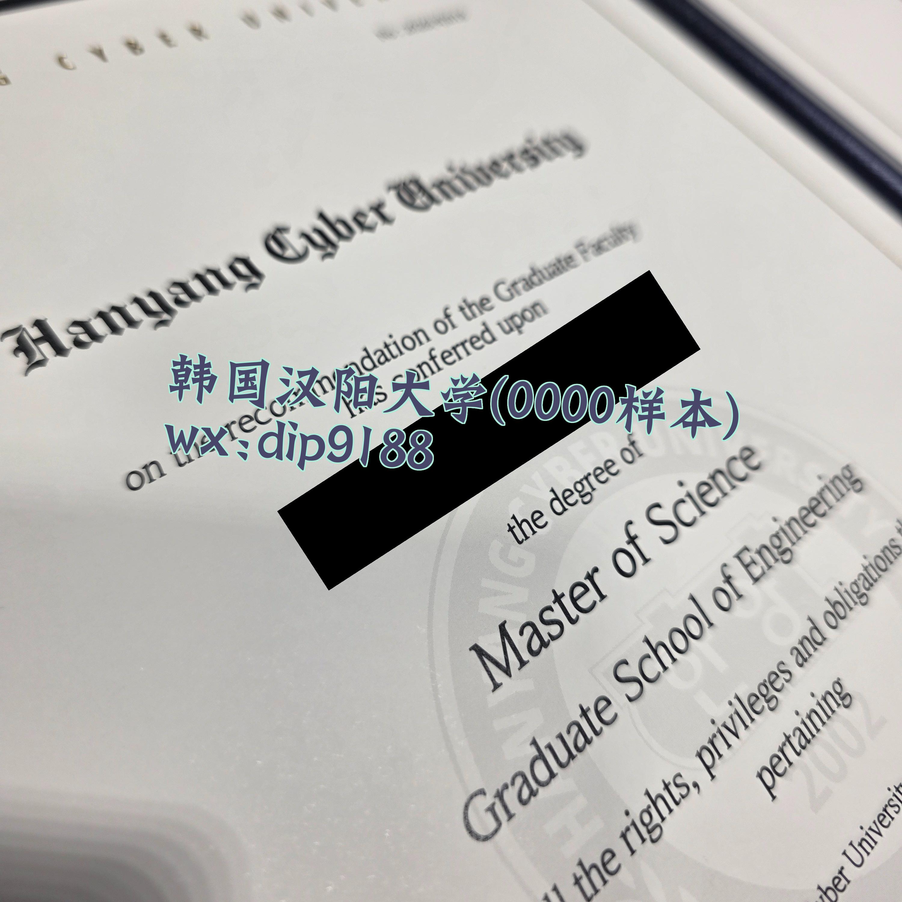 韩国汉阳大学学历0000毕业证样本图片