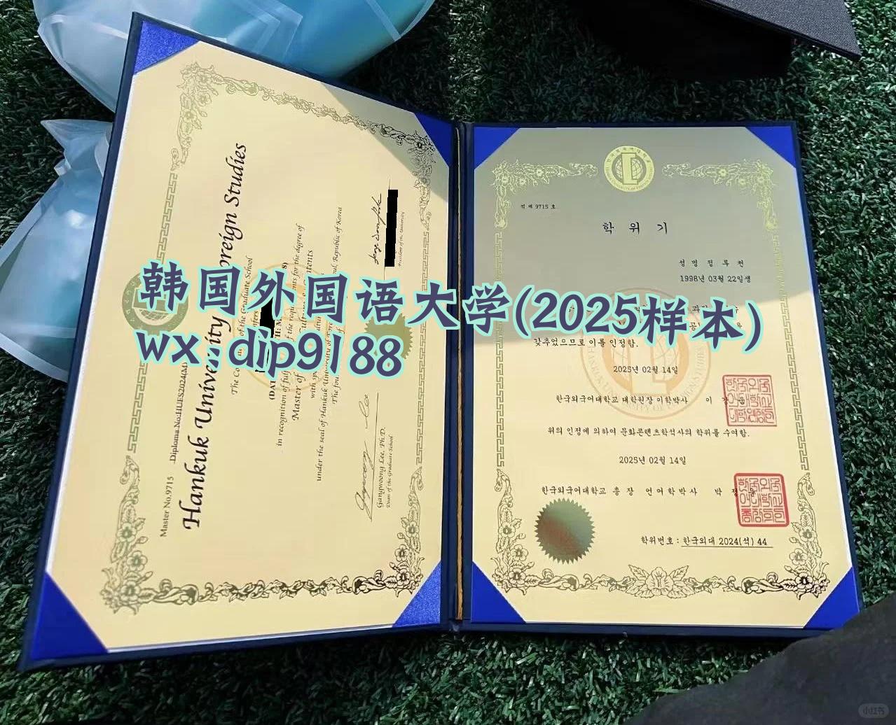 韩国外国语大学学历2025毕业证样本图片