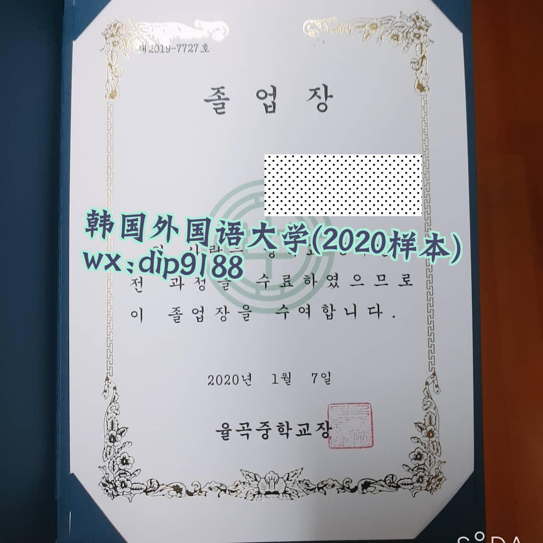 韩国外国语大学学历2020毕业证样本图 韩国外国语大学学历2020毕业证样本图片