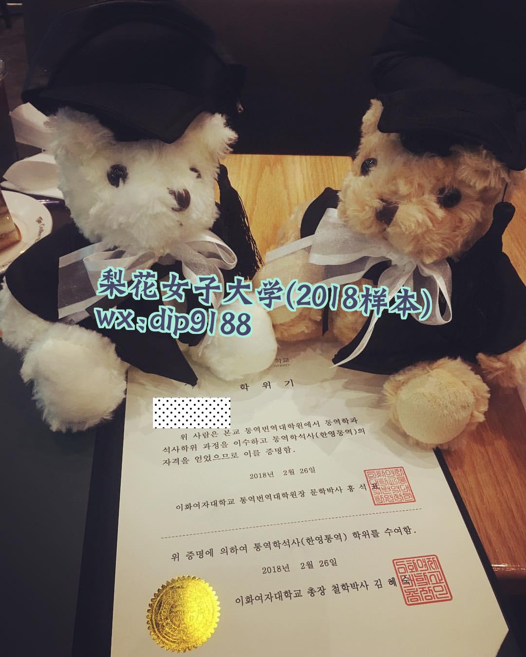 梨花女子大学学历2018毕业证样本图片