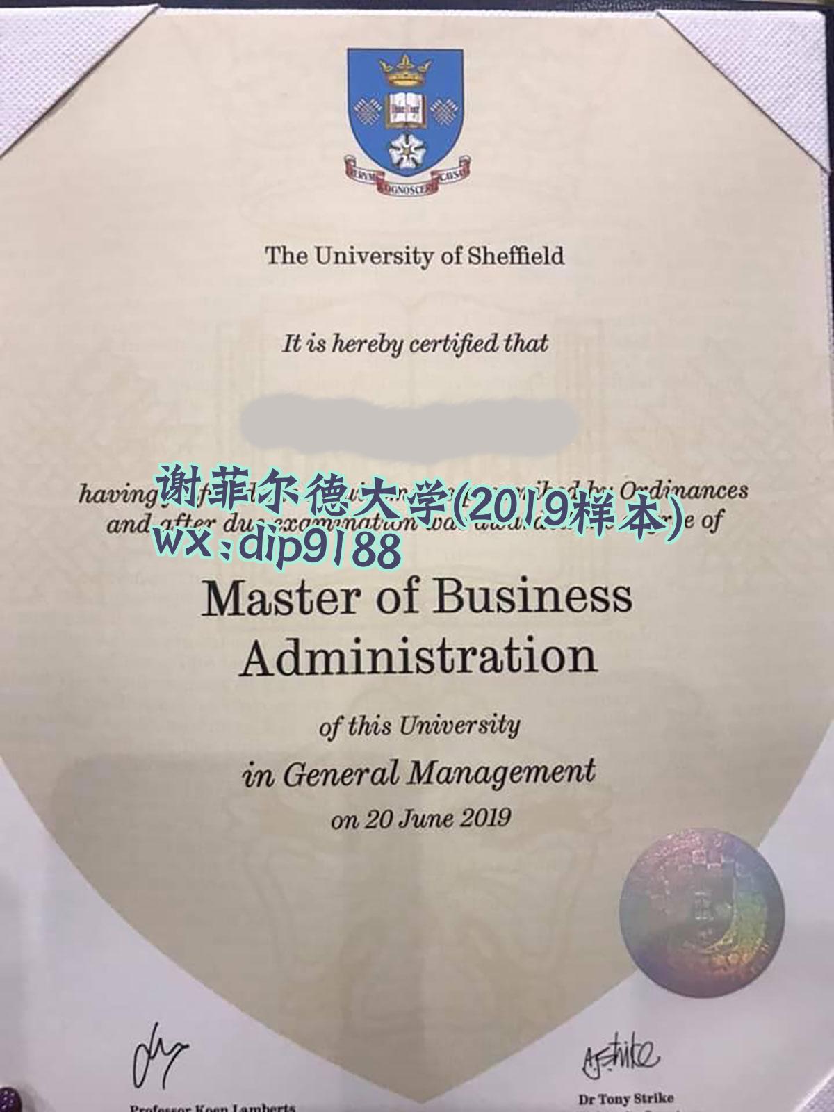 谢菲尔德大学学历2019毕业证样本图