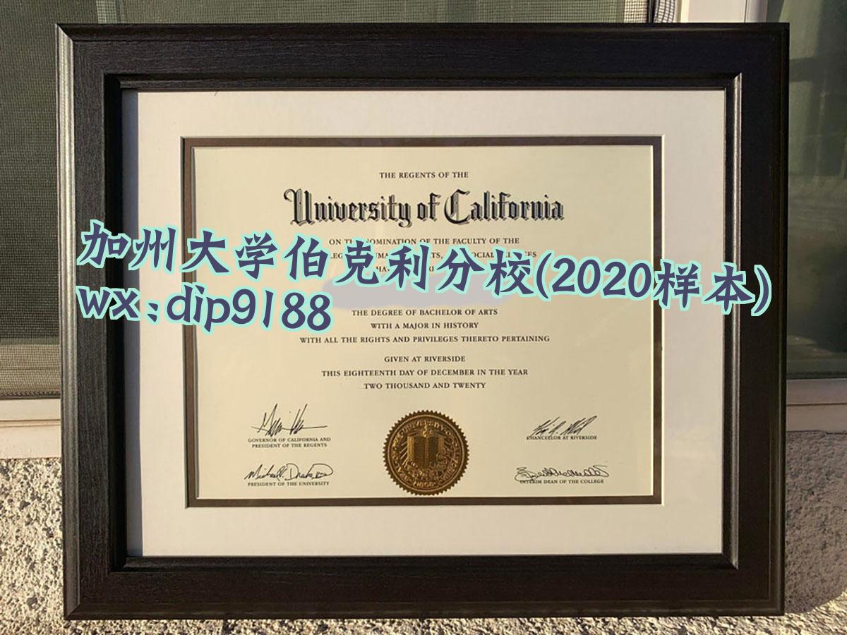 加州大学伯克利分校学历2020毕业证样本图