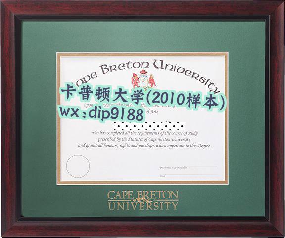 卡普顿大学学历2010毕业证样本图