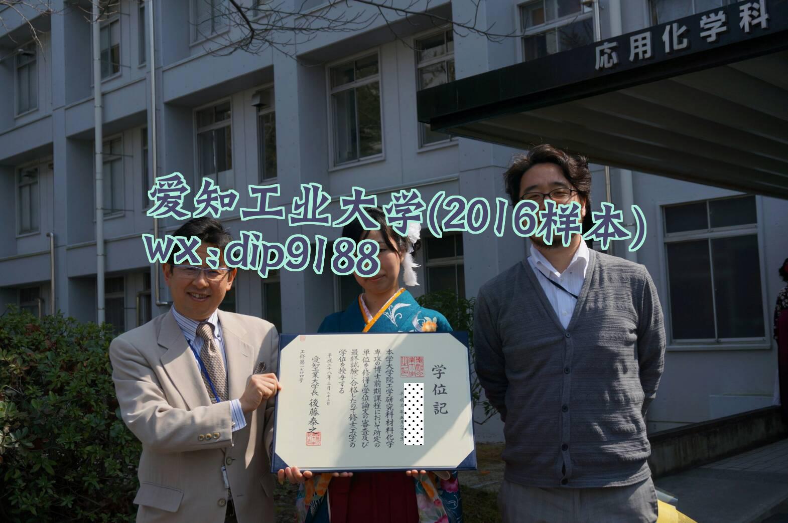爱知工业大学学历2016毕业证样本图
