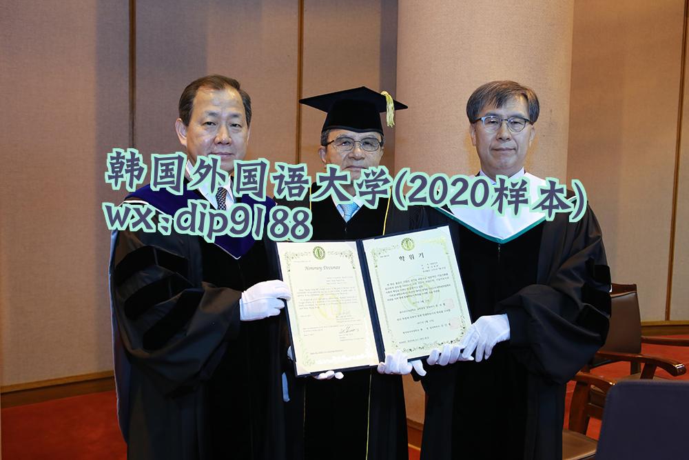 韩国外国语大学学历2020毕业证样本图